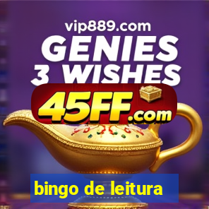 bingo de leitura